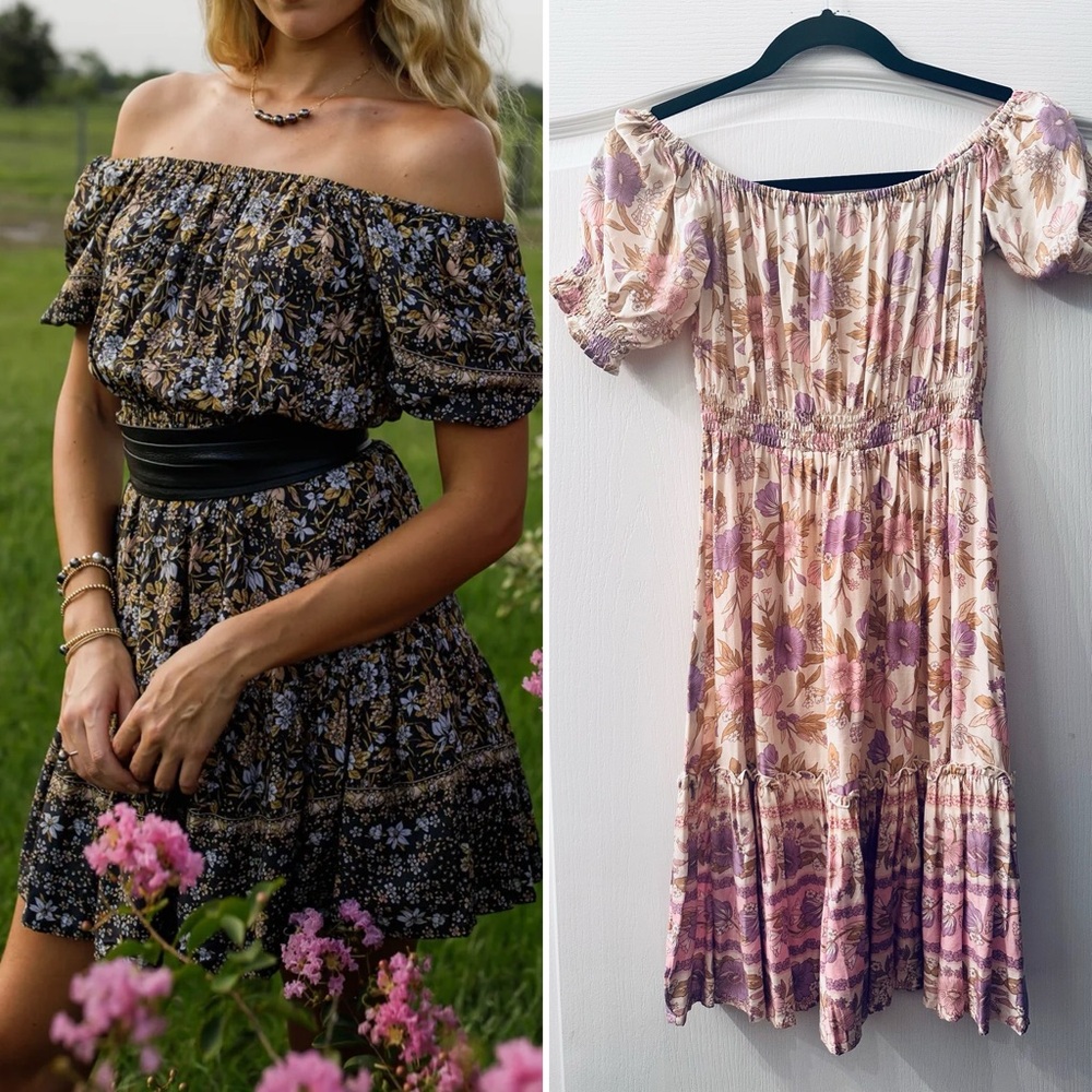 Sea Lustre off shoulder mini dress S/M